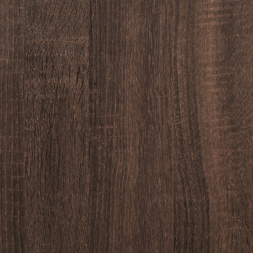 Sustumiami kavos staliukai, 2vnt., rudi, mediena ir metalas