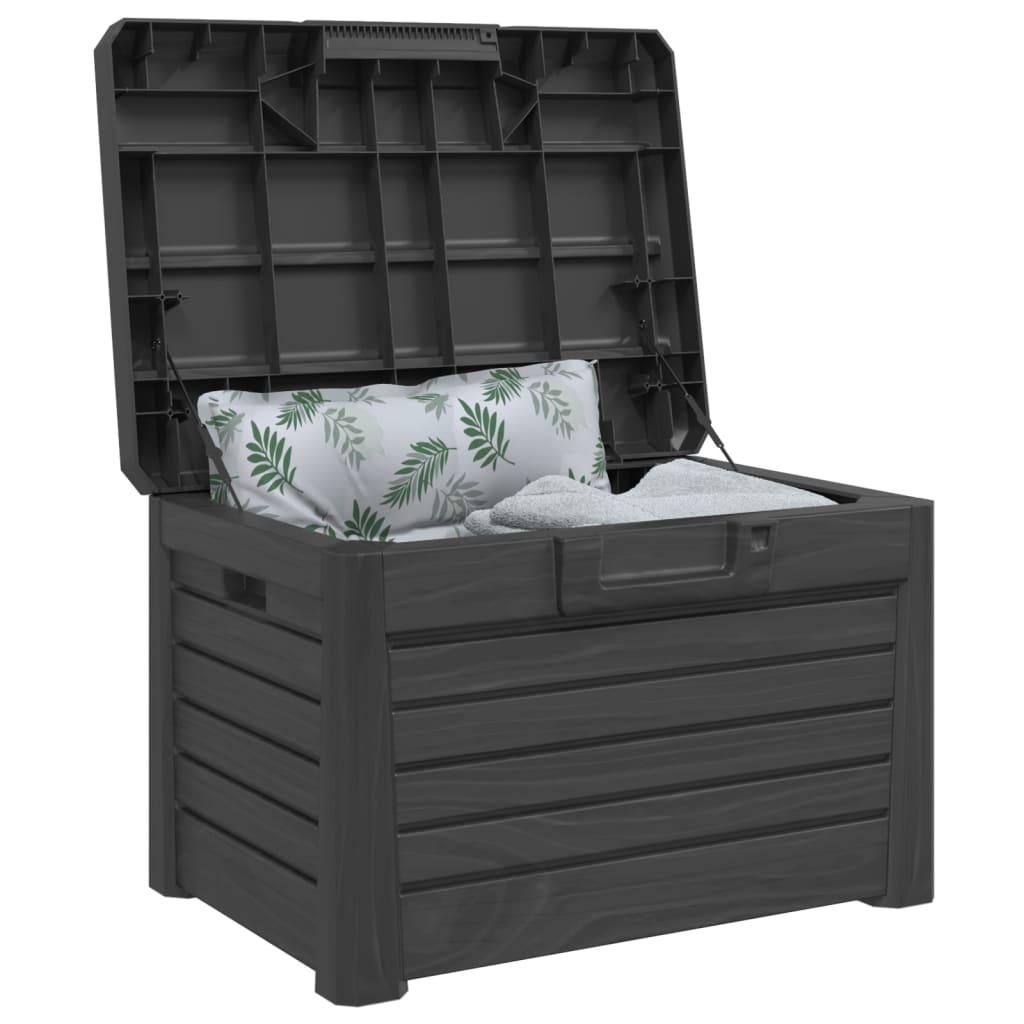 Outdoor cushion box, anthracite, 73x50.5x46.5cm, PP