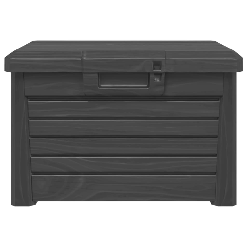 Outdoor cushion box, anthracite, 73x50.5x46.5cm, PP