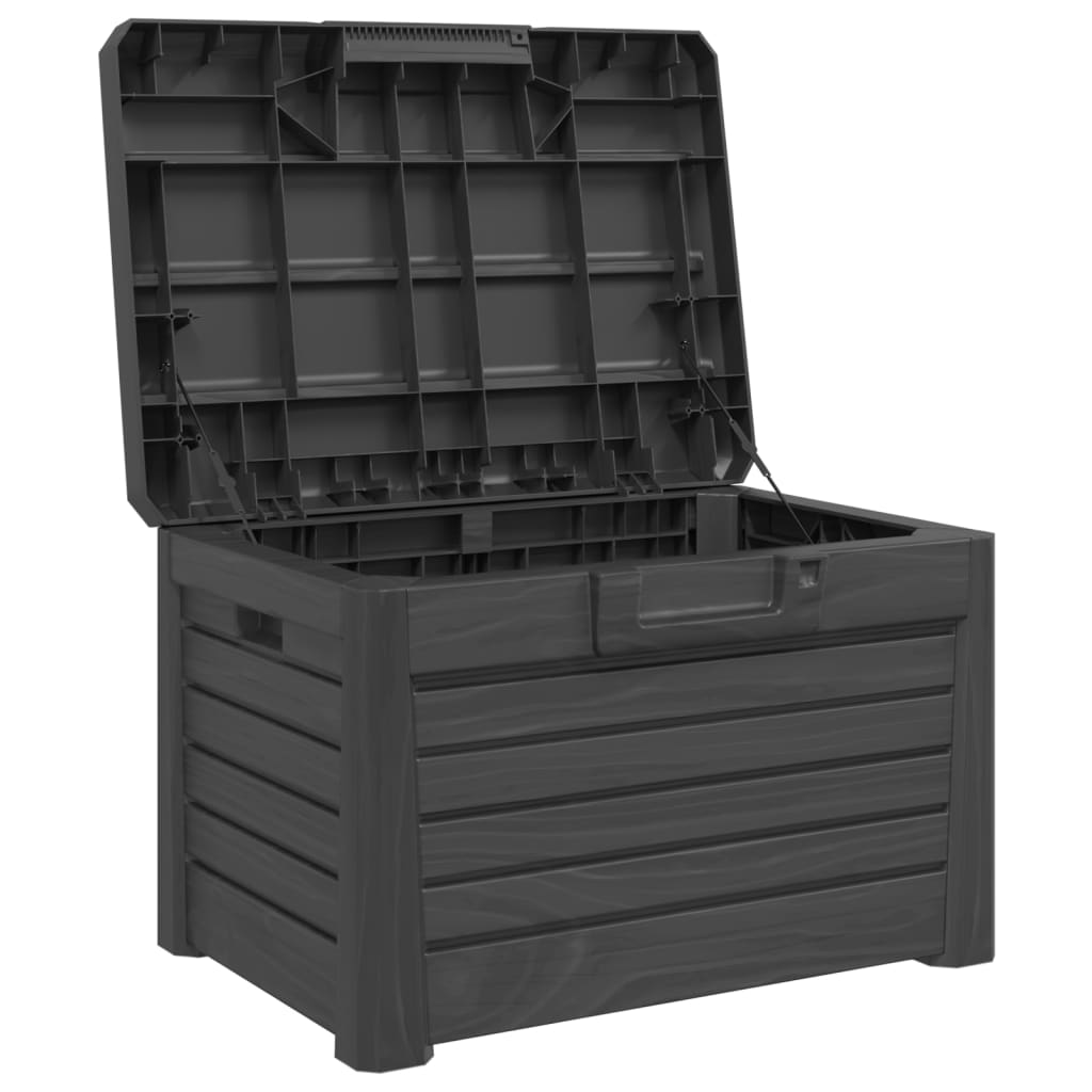 Outdoor cushion box, anthracite, 73x50.5x46.5cm, PP