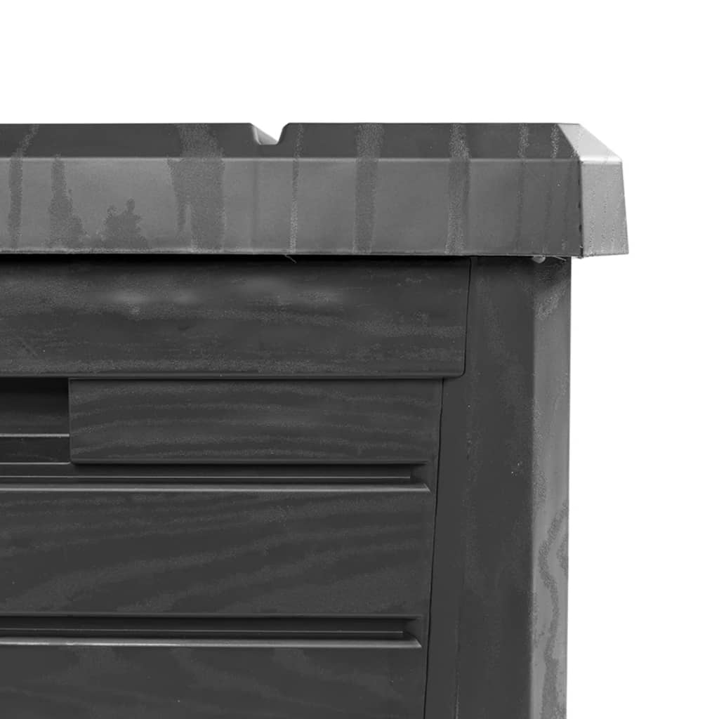 Outdoor cushion box, anthracite, 73x50.5x46.5cm, PP