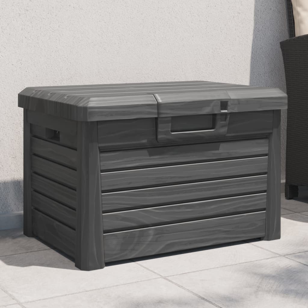 Outdoor cushion box, anthracite, 73x50.5x46.5cm, PP