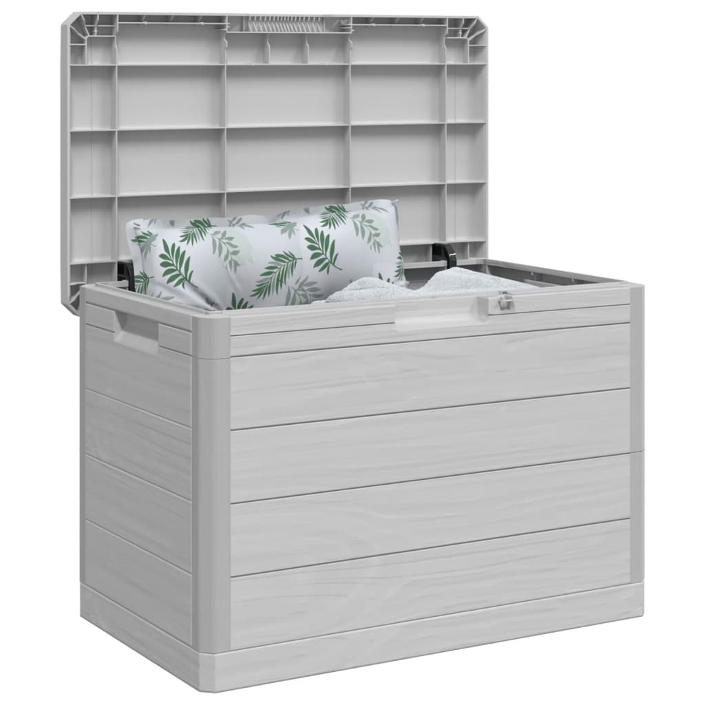 Outdoor storage box for cushions, gray, 77.5x44.5x53cm, PP