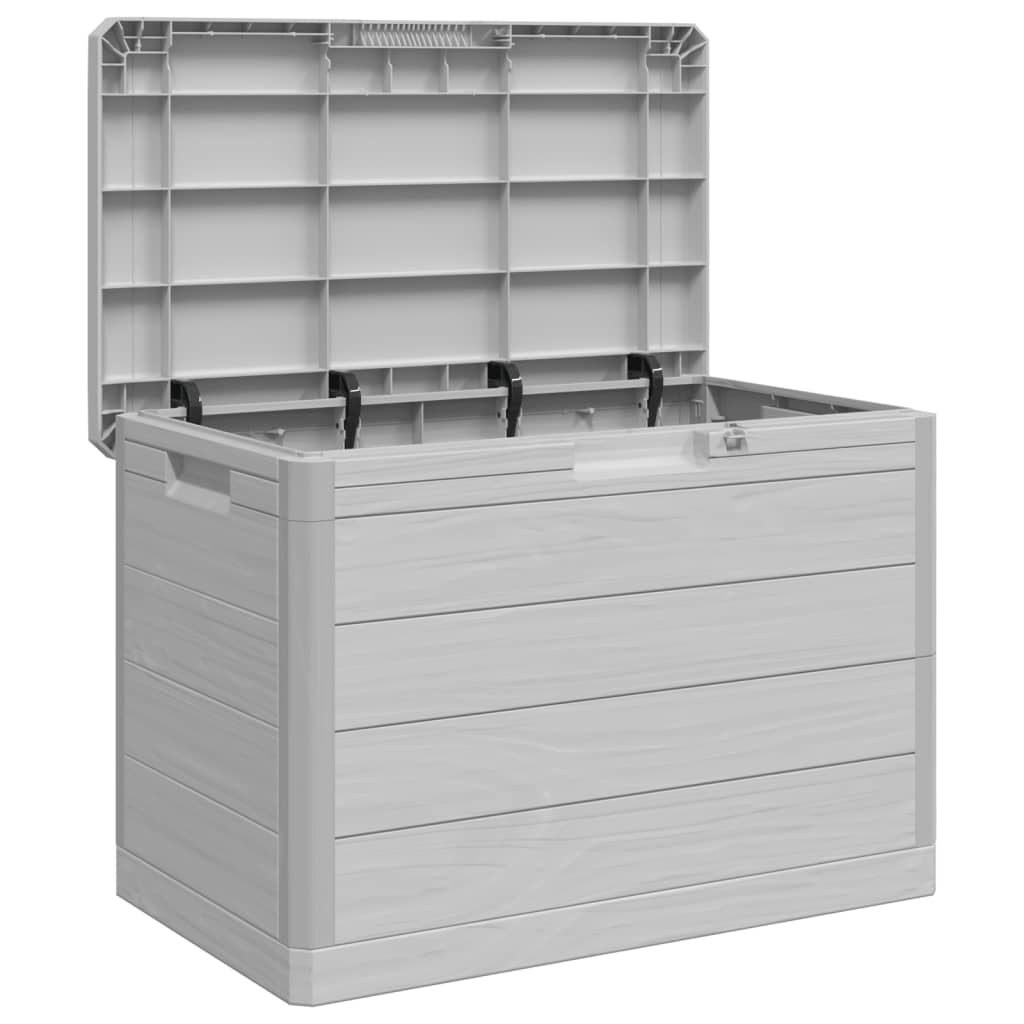 Outdoor storage box for cushions, gray, 77.5x44.5x53cm, PP