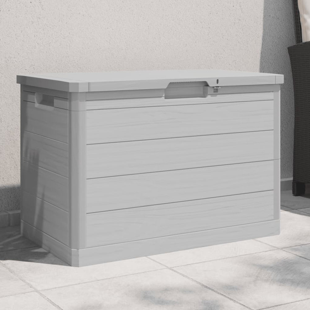 Outdoor storage box for cushions, gray, 77.5x44.5x53cm, PP