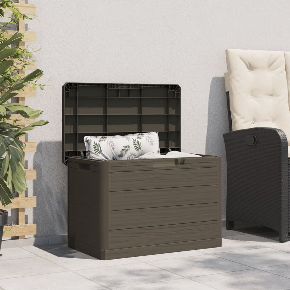 Outdoor Storage Box for Cushions, brown, 77.5x44.5x53cm, PP