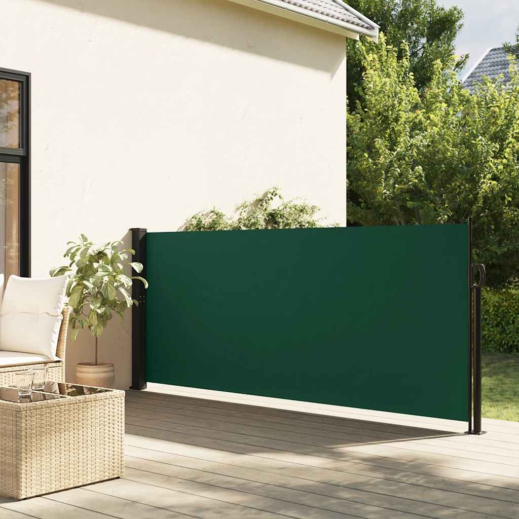 Ištraukiama šoninė markizė, tamsiai žalios spalvos, 100x300cm
