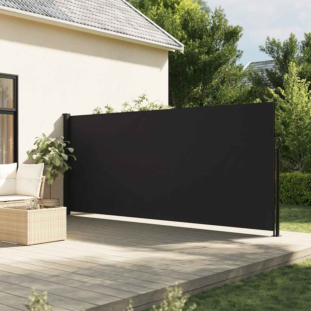 Izvelkama sānu markīze, melnā krāsā, 180x300 cm