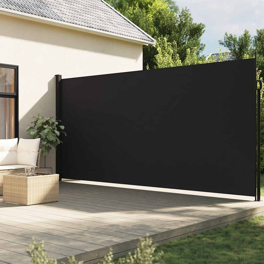 Izvelkama sānu markīze, melnā krāsā, 200x300cm