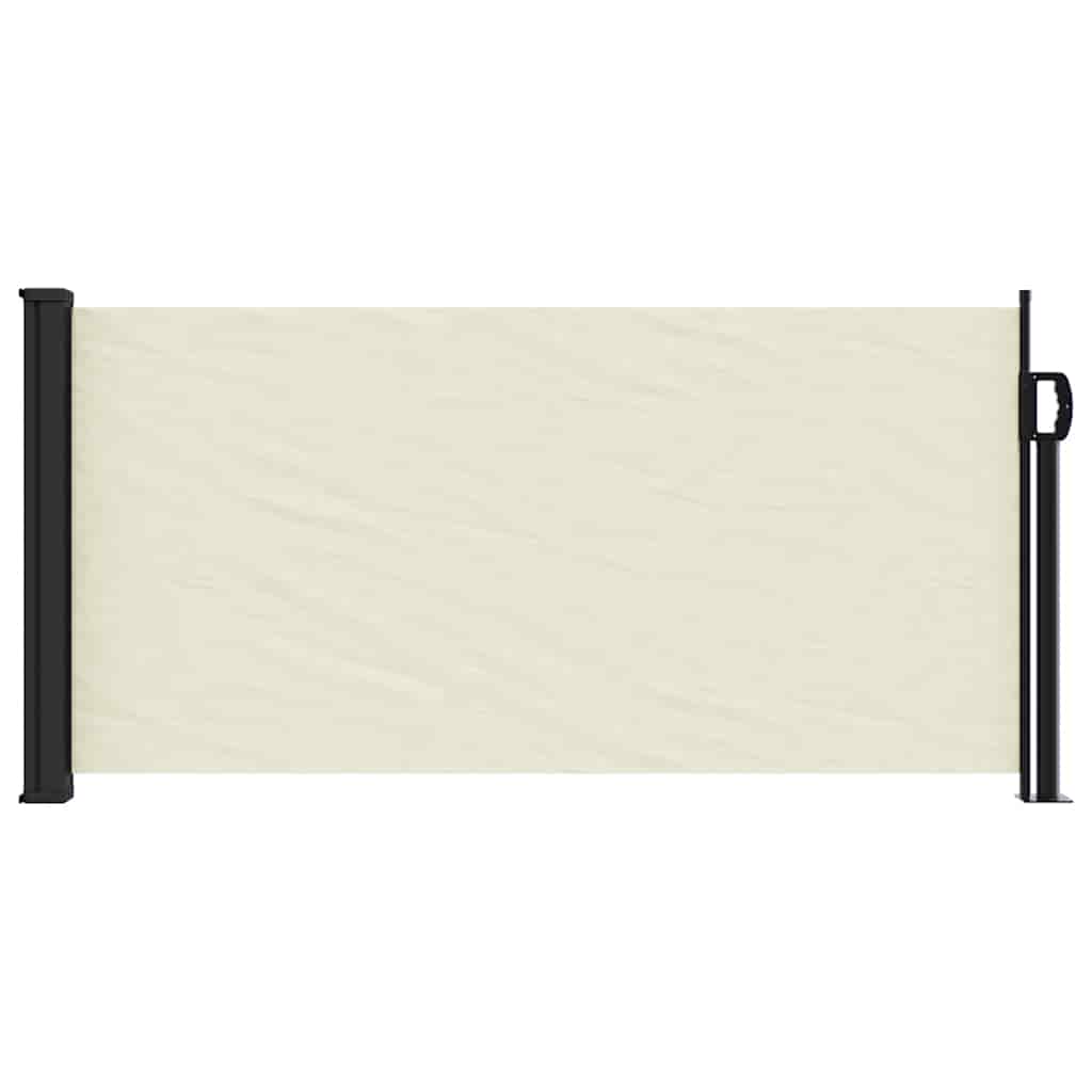Retractable side awning, cream, 100x500cm