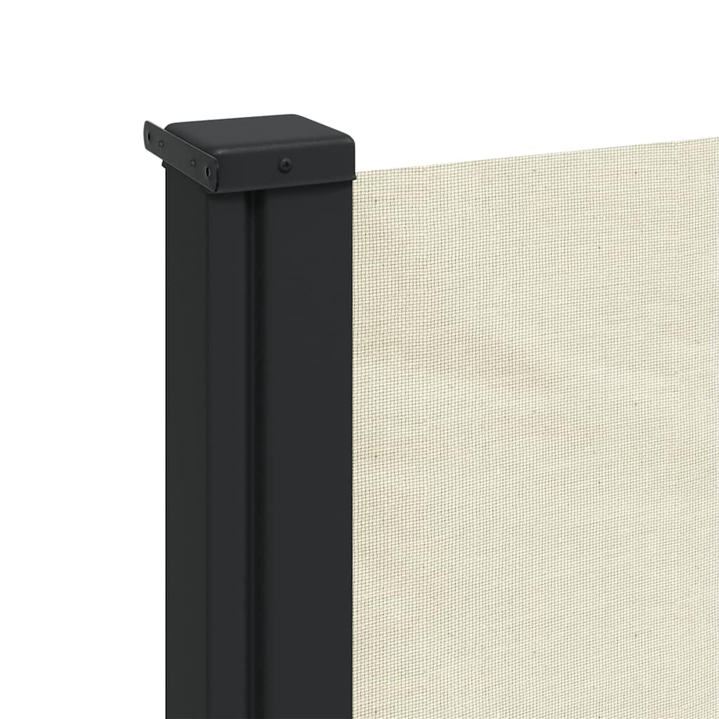 Retractable side awning, cream, 100x500cm