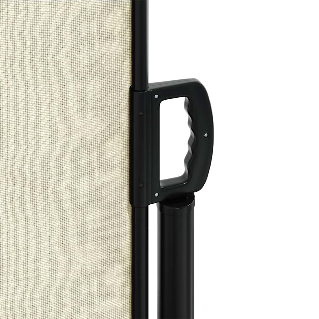 Retractable side awning, cream, 100x500cm