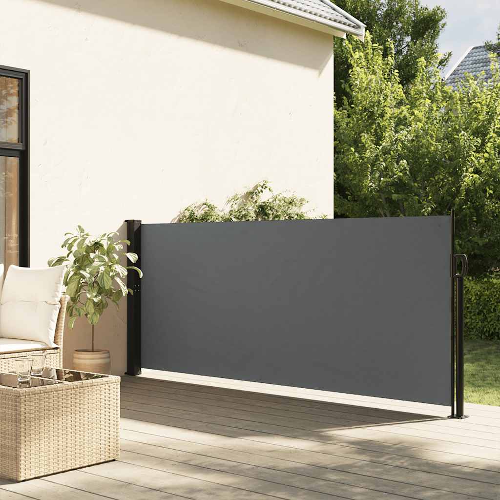Izvelkama sānu markīze, antracīta krāsā, 140x500cm