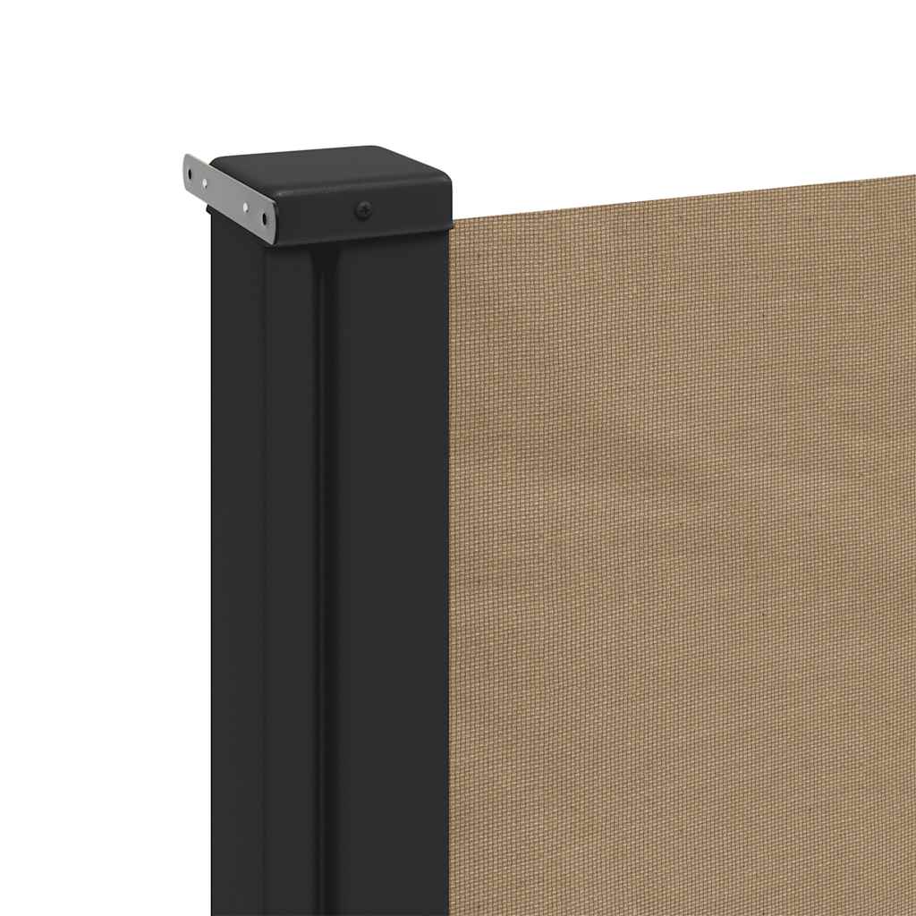 Retractable side awning, taupe, 160x500cm