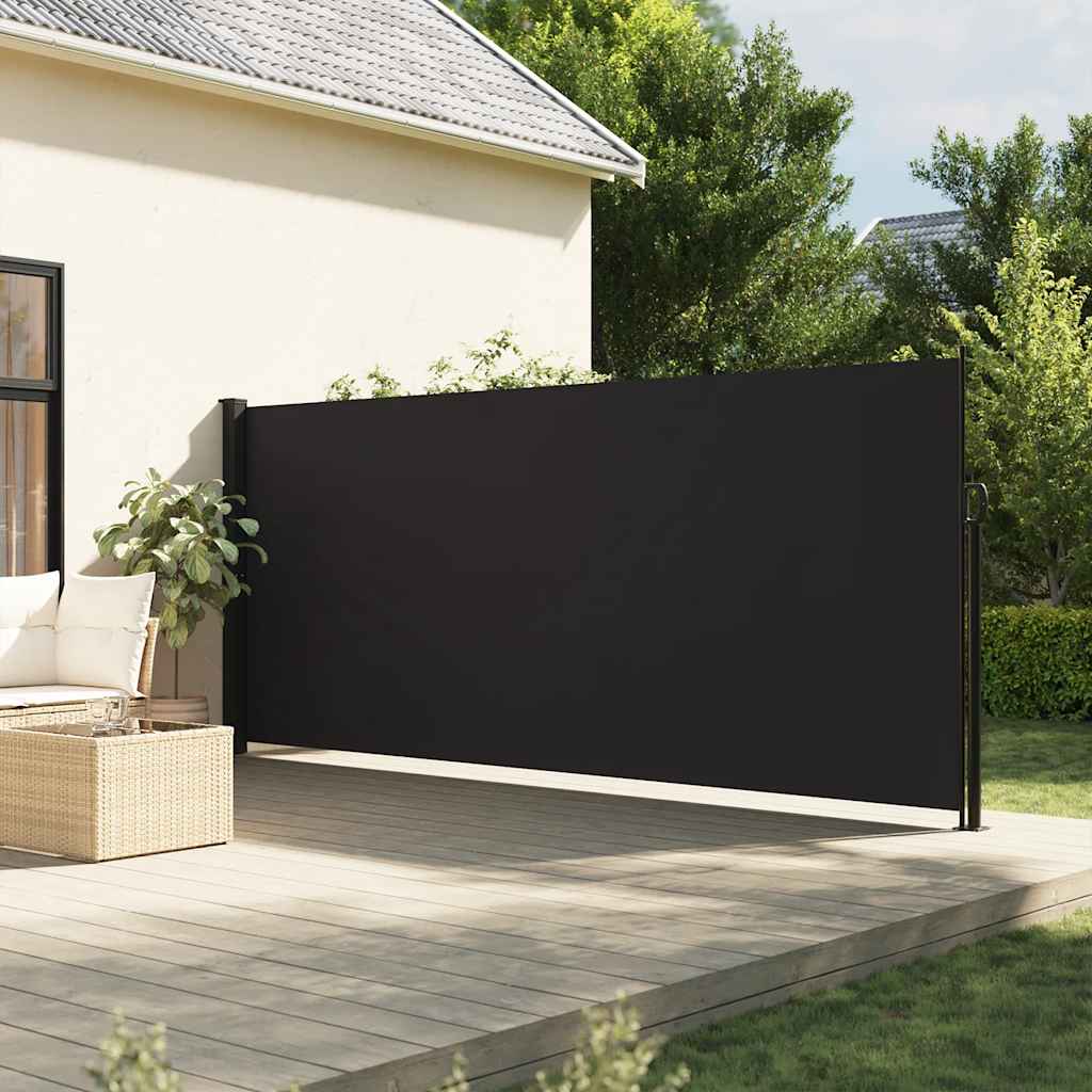 Izvelkams sānu marķīze, melnā krāsā, 180x500cm