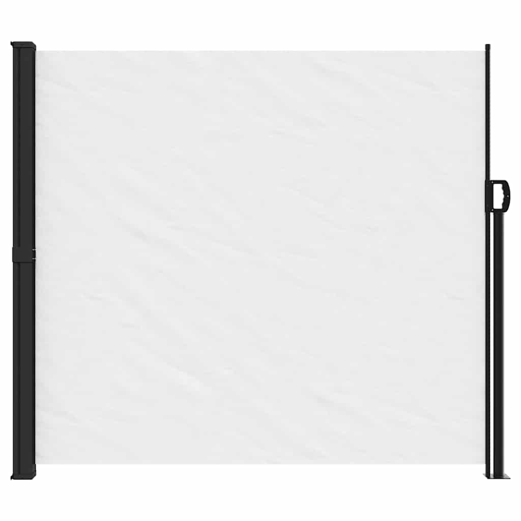 Retractable side awning, white, 180x500cm