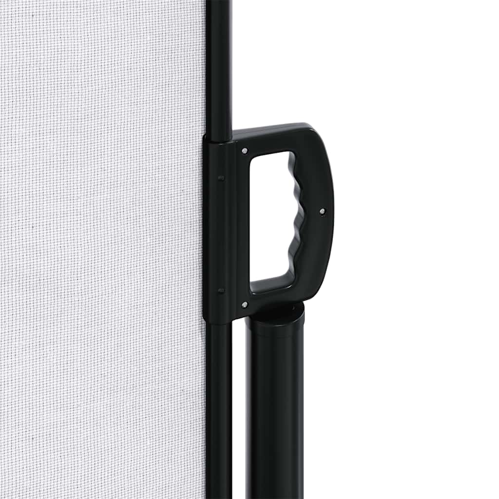 Retractable side awning, white, 180x500cm