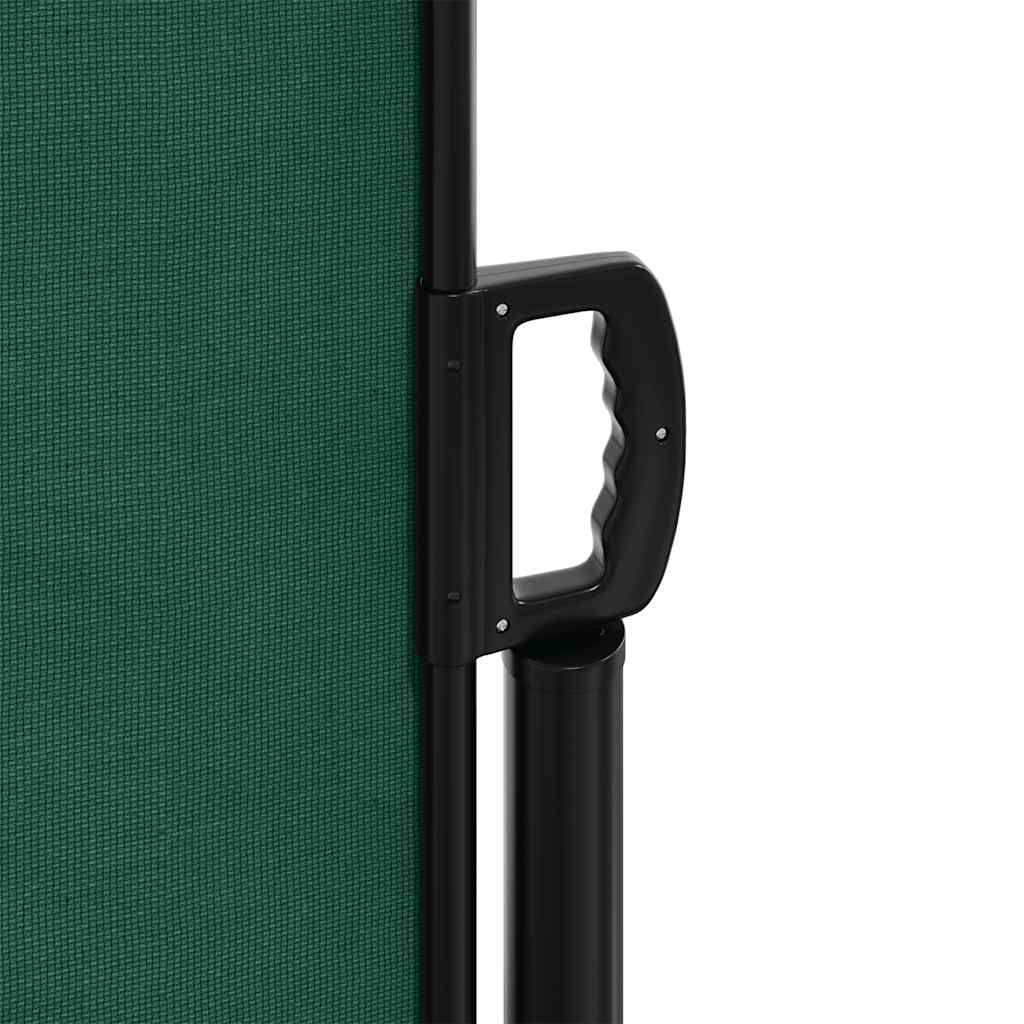 Retractable side awning, dark green, 200x500cm