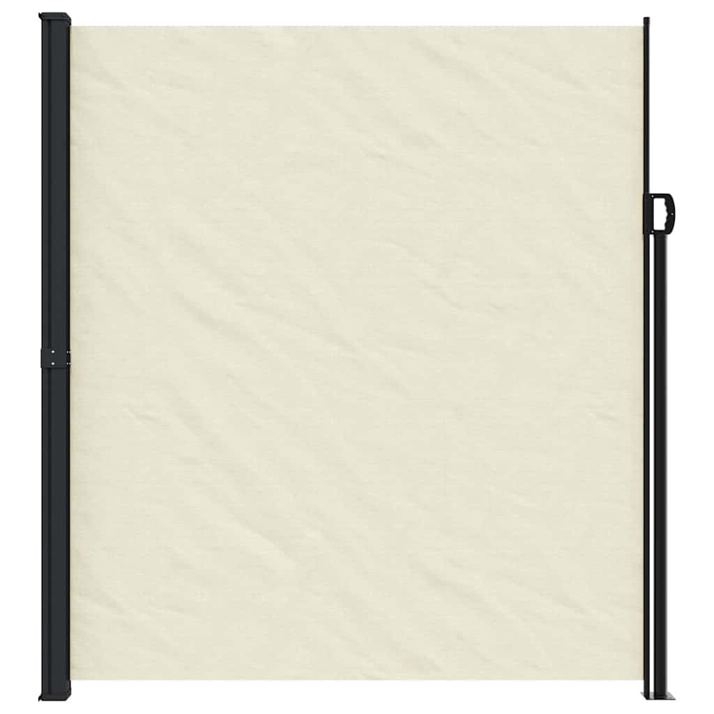 Retractable side awning, cream, 220x500cm