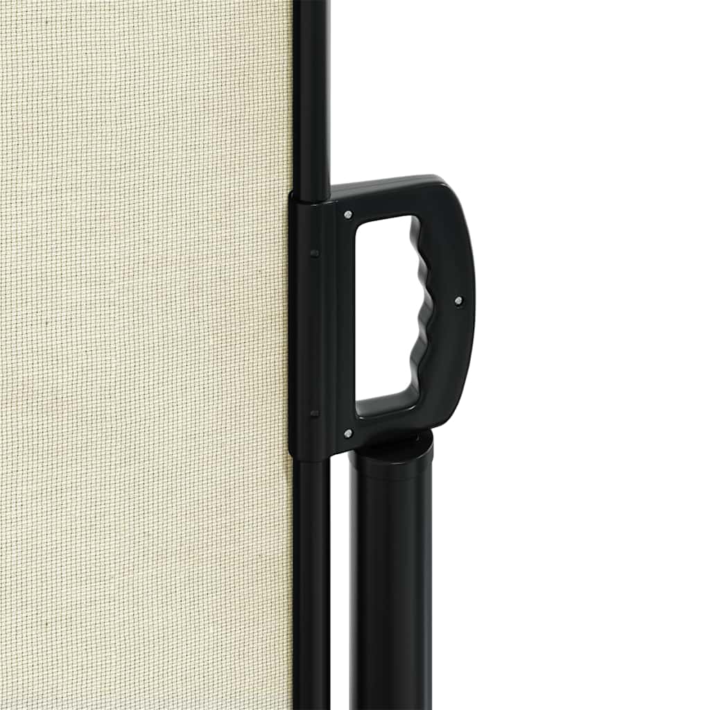 Retractable side awning, cream, 220x500cm