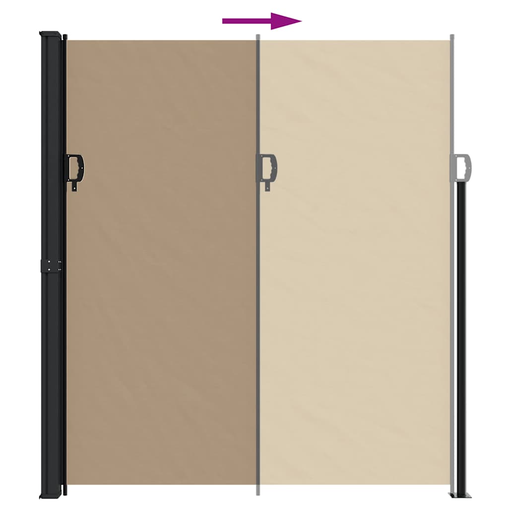 Izvelkams sānu marķīze, taupe krāsā, 220x500cm
