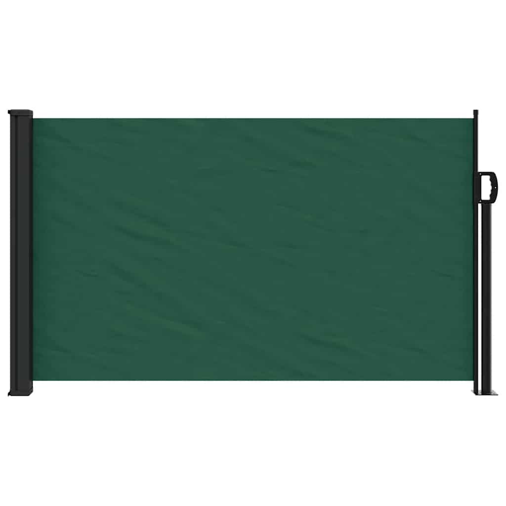 Retractable side awning, dark green, 120x600cm