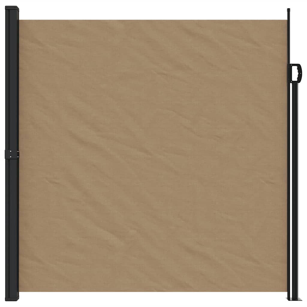Retractable side awning, taupe color, 200x600cm