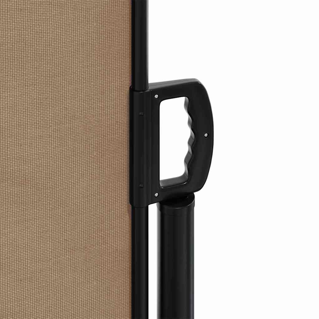 Retractable side awning, taupe color, 200x600cm