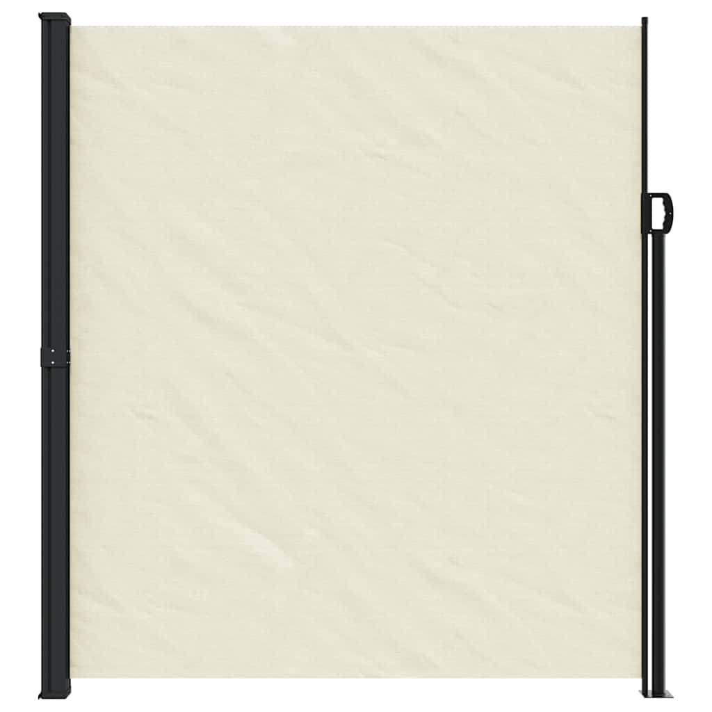 Retractable side awning, cream, 220x600cm