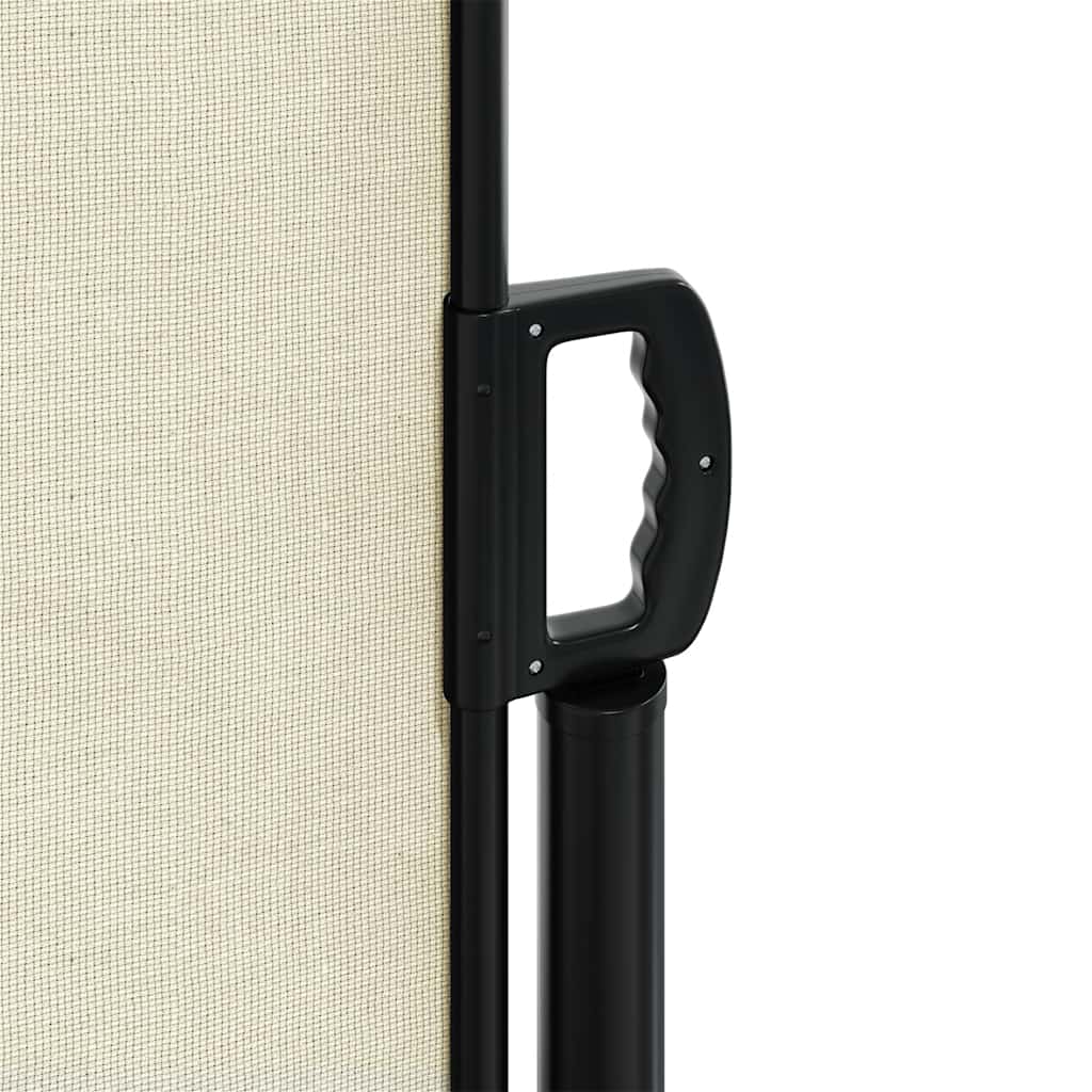 Retractable side awning, cream, 220x600cm