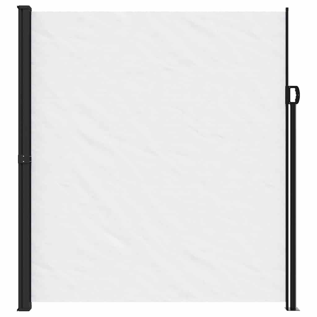 Retractable side awning, white, 220x600cm