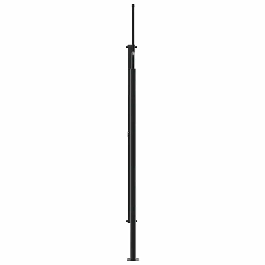 Retractable side awning, white, 220x600cm