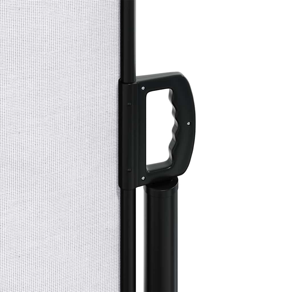 Retractable side awning, white, 220x600cm