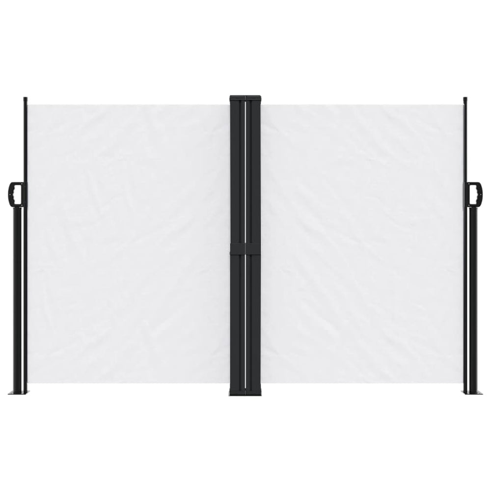 Ištraukiama šoninė pertvara, baltos spalvos, 160x600cm