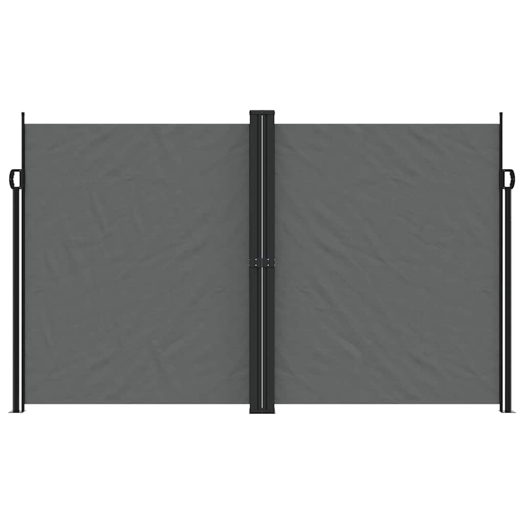 Retractable side awning, anthracite, 200x600cm