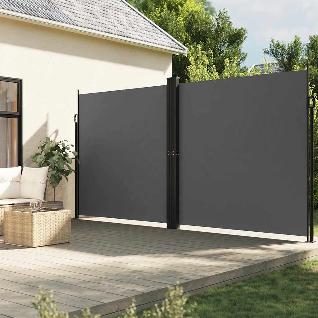 Izvelkama sānu markīze, antracīta krāsā, 220x600cm
