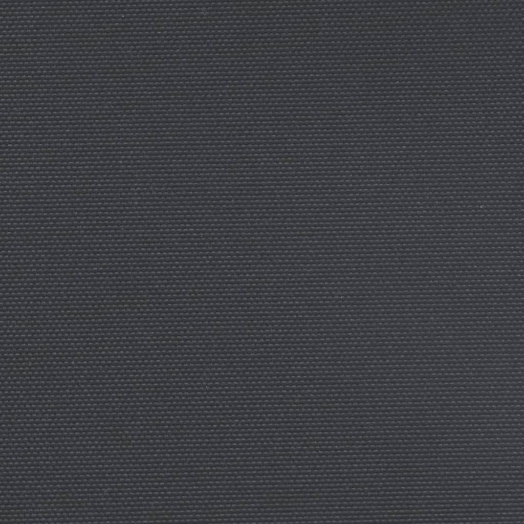 Retractable side awning, black, 200x1000cm