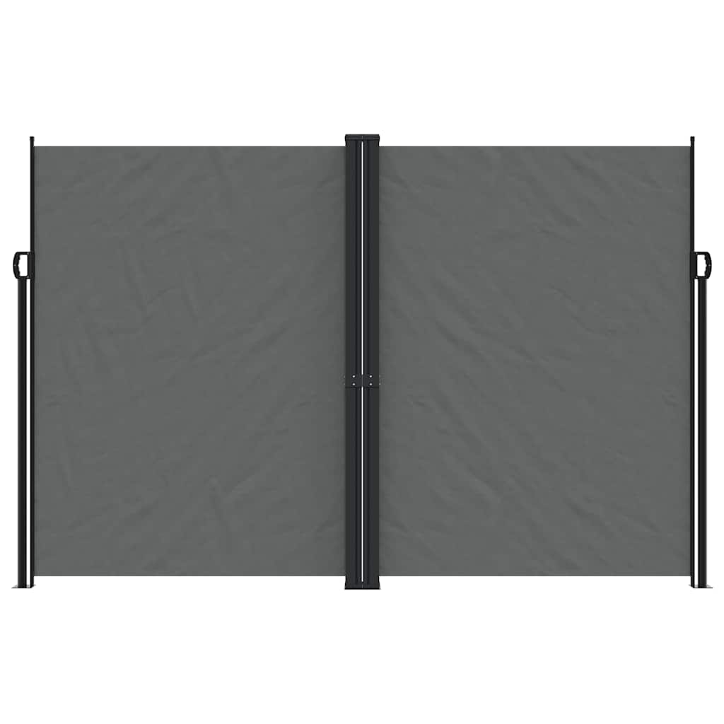 Retractable side awning, anthracite, 220x1200cm