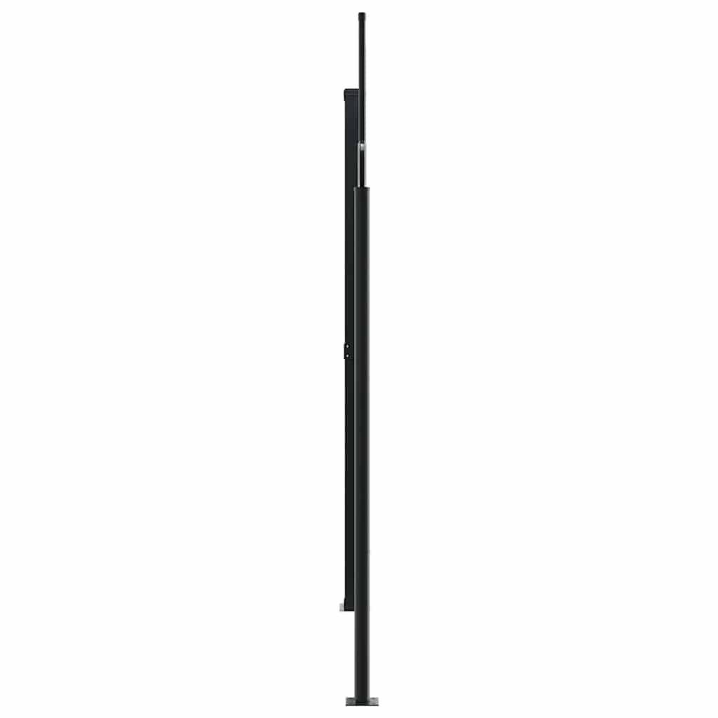 Retractable side awning, anthracite, 220x1200cm