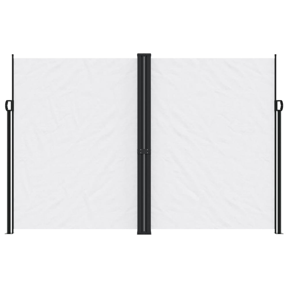 Ištraukiama šoninė pertvara, baltos spalvos, 220x1200cm