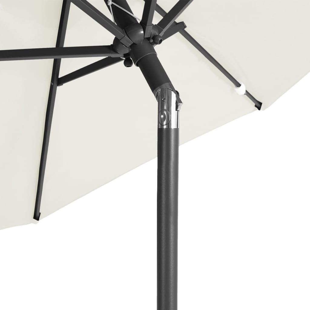 Sodo skėtis DEAN, balta, 225x225x212cm