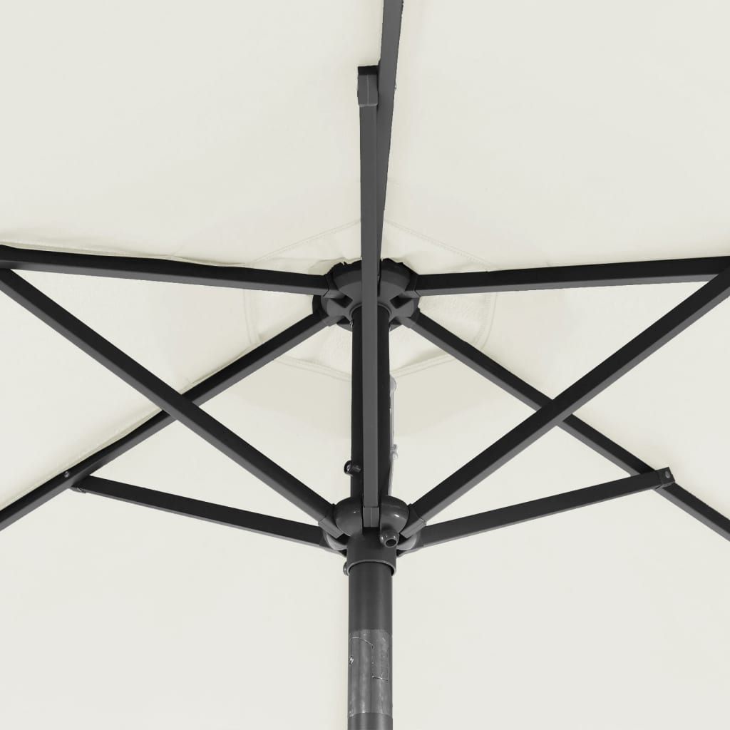 Sodo skėtis DEAN, balta, 225x225x212cm