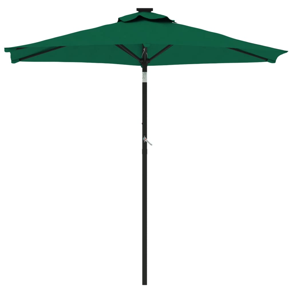 Parasol with steel pole, anthracite, 225x225x212cm