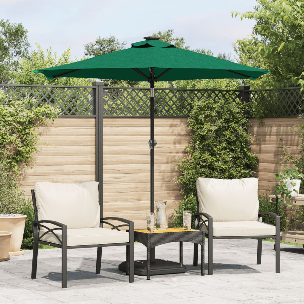 Parasol with steel pole, anthracite, 225x225x212cm