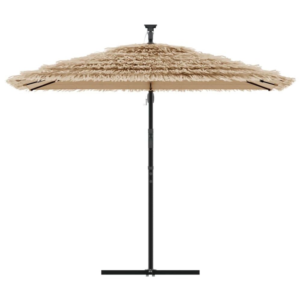 Sun umbrella with steel pole, brown, 269x269x235cm