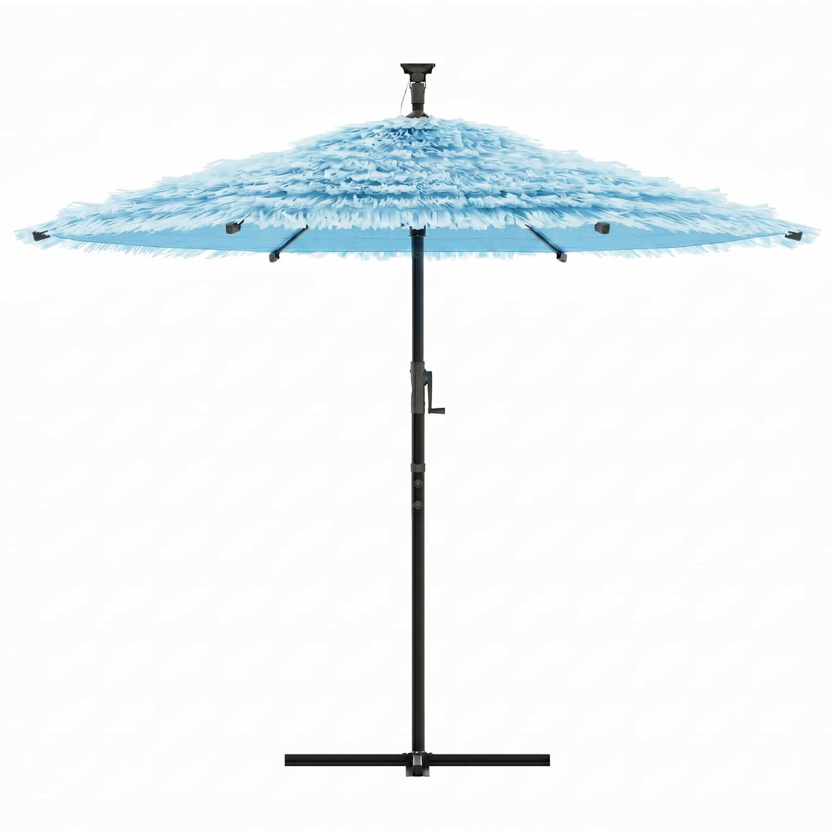 Outdoor umbrella with steel pole, blue, 290x290x238cm