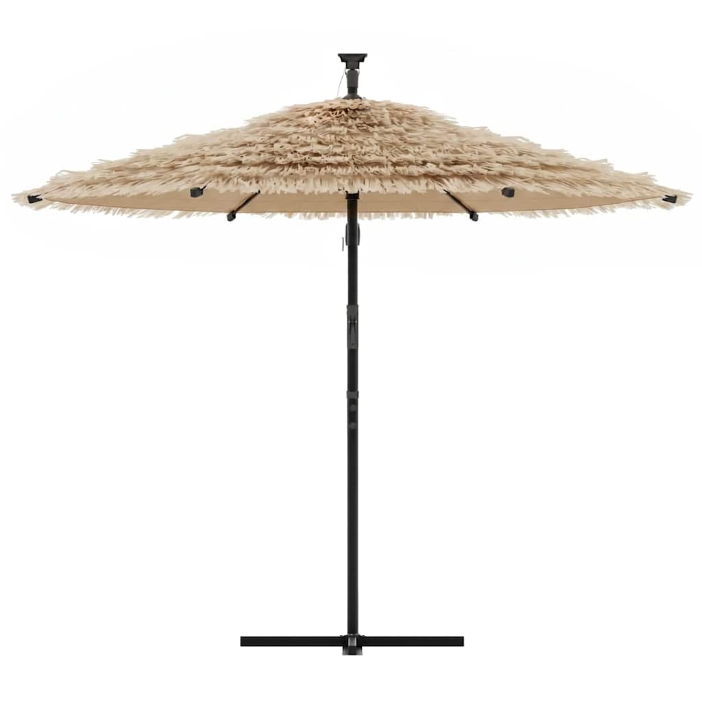 Sodo skėtis LED CREED, ruda, 246x246x230cm