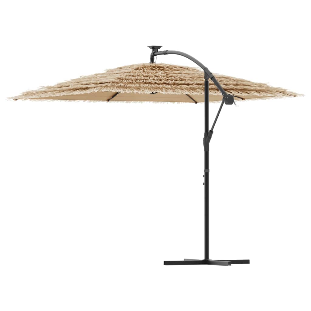 Sodo skėtis LED CREED, ruda, 246x246x230cm