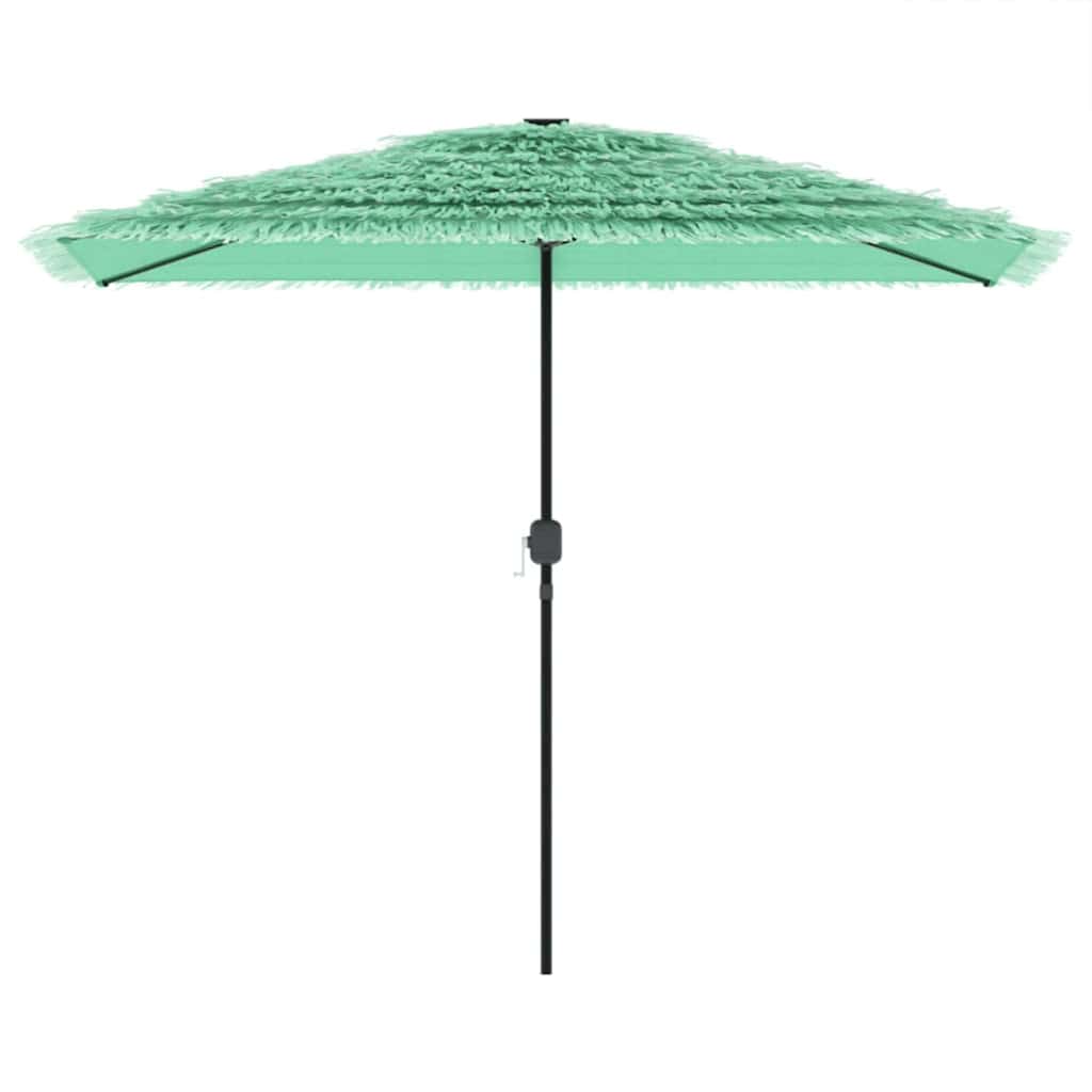 Parasol with steel pole, green, 300x200x250cm