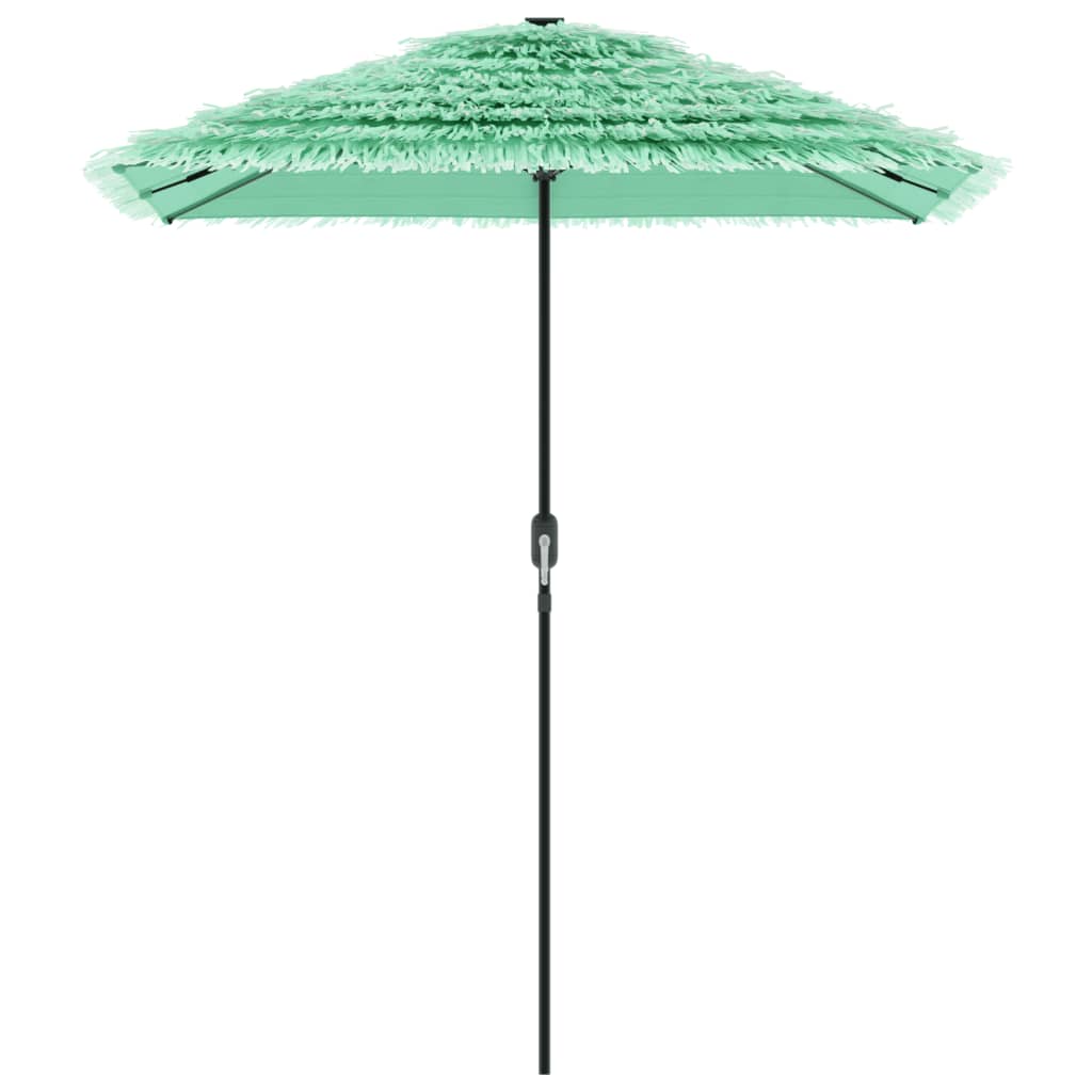 Parasol with steel pole, green, 300x200x250cm